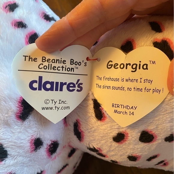 Ty Beanie Boo Georgia the Dalmatian Large 16” Stuffy - Picture 5 of 6